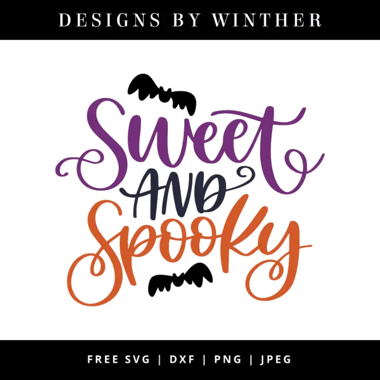 Free svg files. Sweet and spooky svg file dxf file & png jpeg