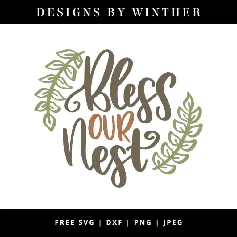 Free vector clipart. bless our nest