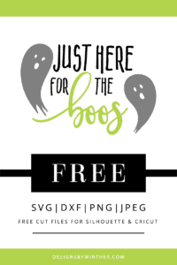 Halloween svg file. Just here for the boos
