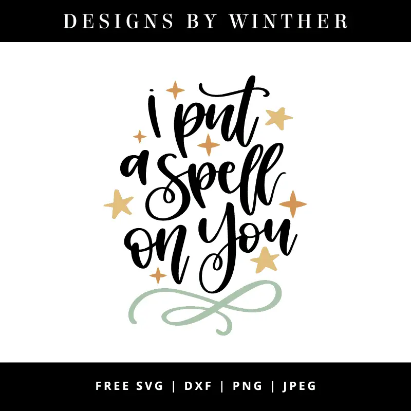 I put a spell on you vector clipart