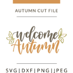 Welcome autumn vector clipart