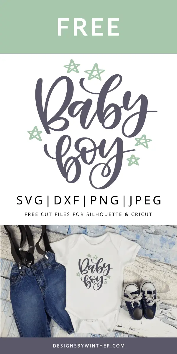 Free Baby boy SVG DXF PNG & JPEG – Designs By Winther