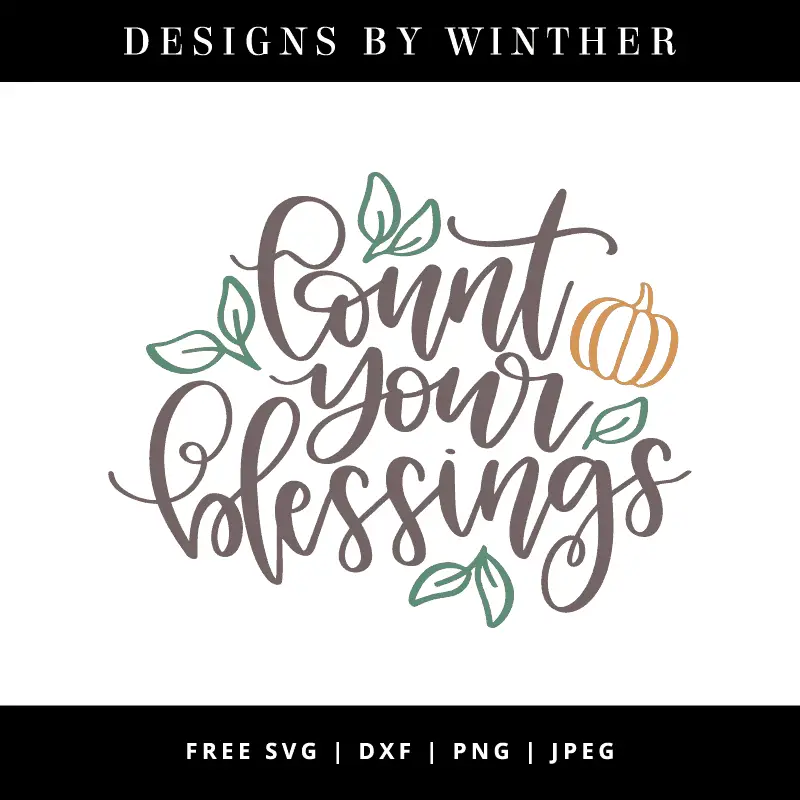 count your blessings vector art