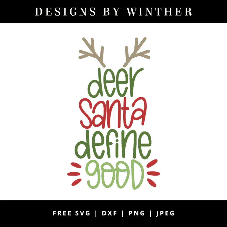 Deer santa define good vector clipart