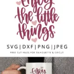 Enjoy the little things clipart