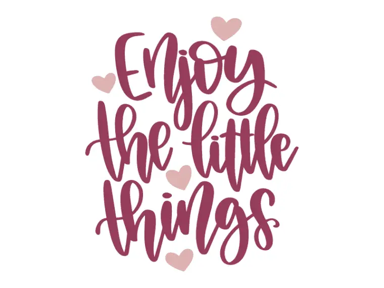 Enjoy the little things svg file