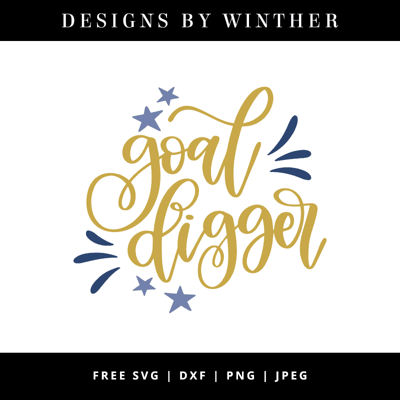 goal digger. free vector art