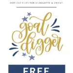 free goal digger vector clipart