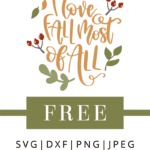 I love fall most of all svg file