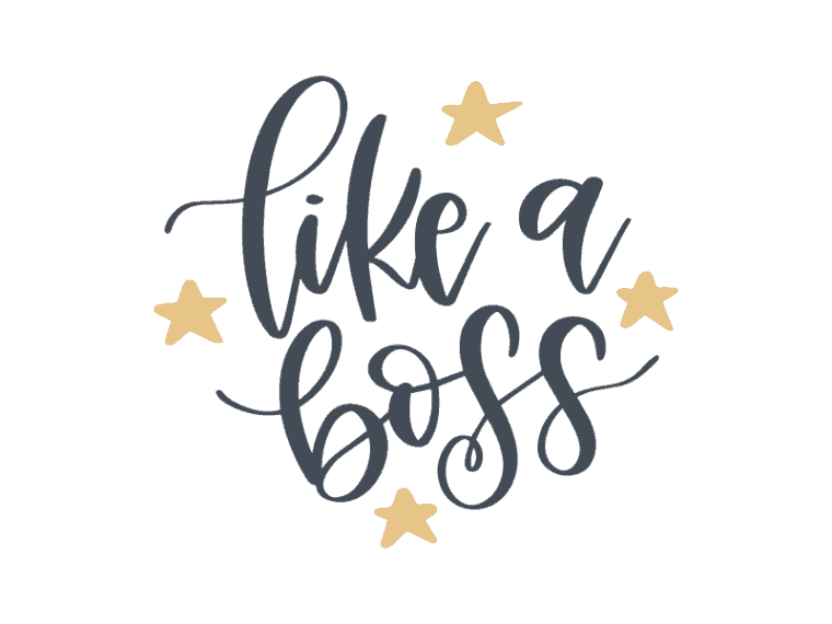 Like a boss vector art