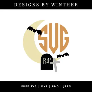 Download Free Halloween Monogram Svg Dxf Png Jpeg Designs By Winther