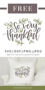 So very thankful svg file