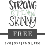 Strong is the new skinny vector clipart