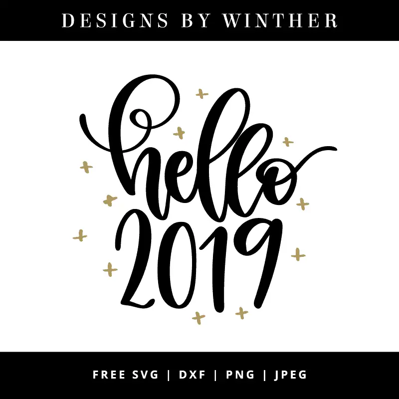 Hello 2019 svg vector file