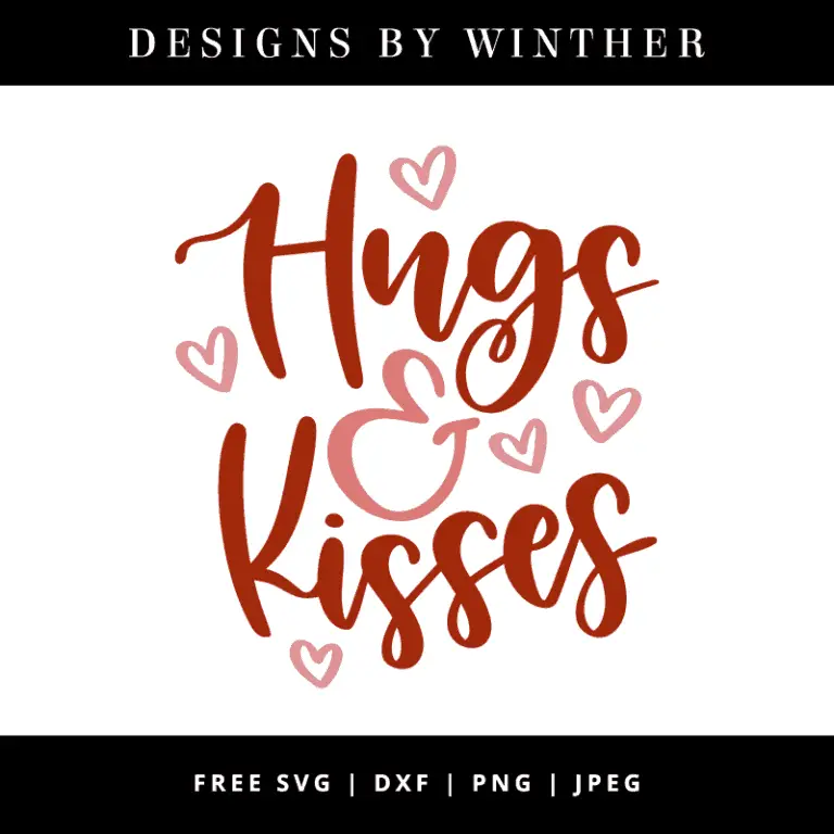 Hugs and kisses vector art
