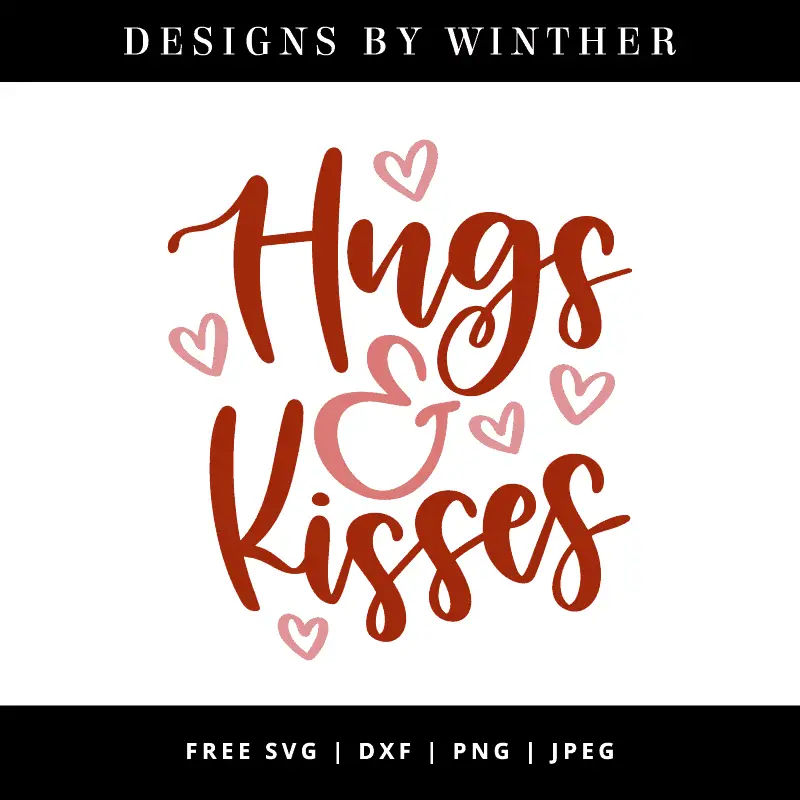 Hugs and kisses vector art