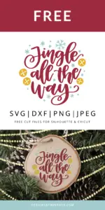 Jingle all the way vector clipart