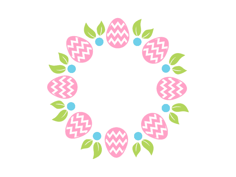 Easter monogram vector art