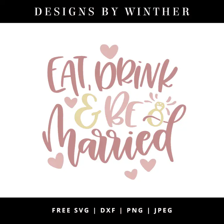 Eat drink and be married vector file