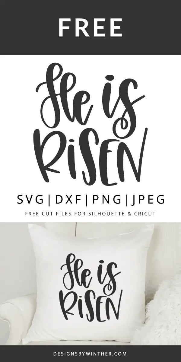 Download Free he is risen svg file - Designs By Winther