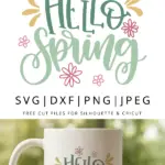 hello spring svg vector file