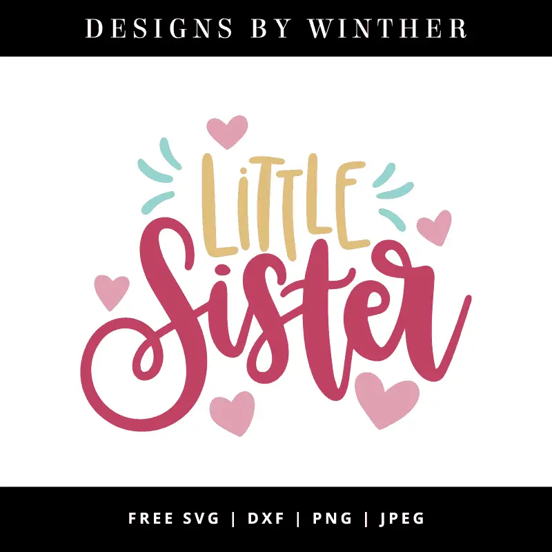 Little sister vector art