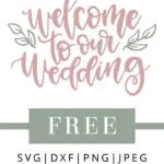 Welcome to our wedding vector art