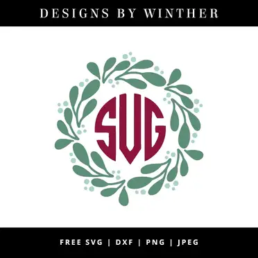 Download Free Winter Monogram Svg Dxf Png Jpeg Designs By Winther