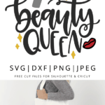 Beauty queen vector clipart
