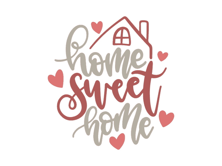 Надпись home sweet home с приколами