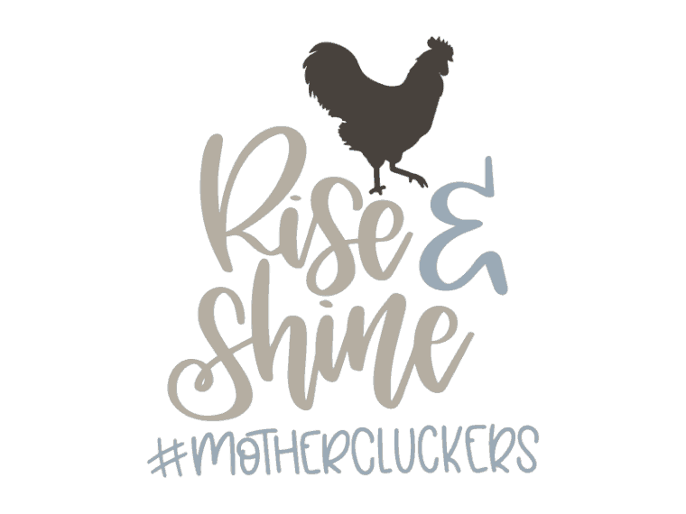 Rise and shine mothercluckers vector art