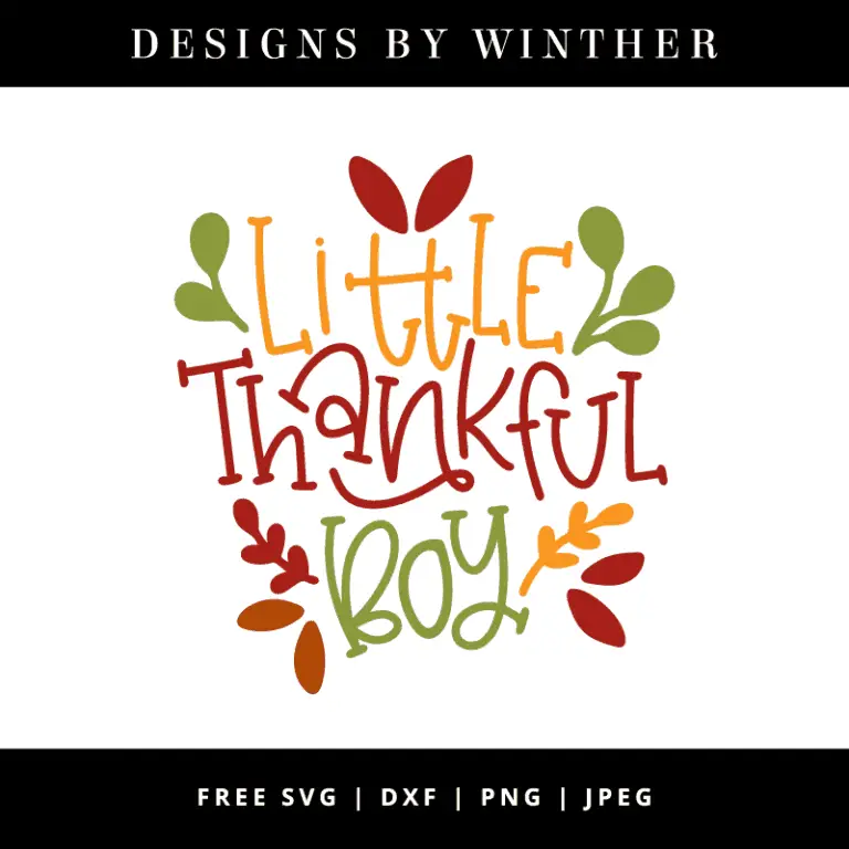 Free Little thankful boy svg dxf png & jpeg