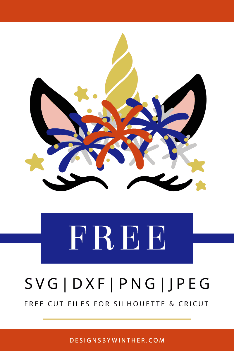Download 4th of july unicorn svg file - Designs By Winther