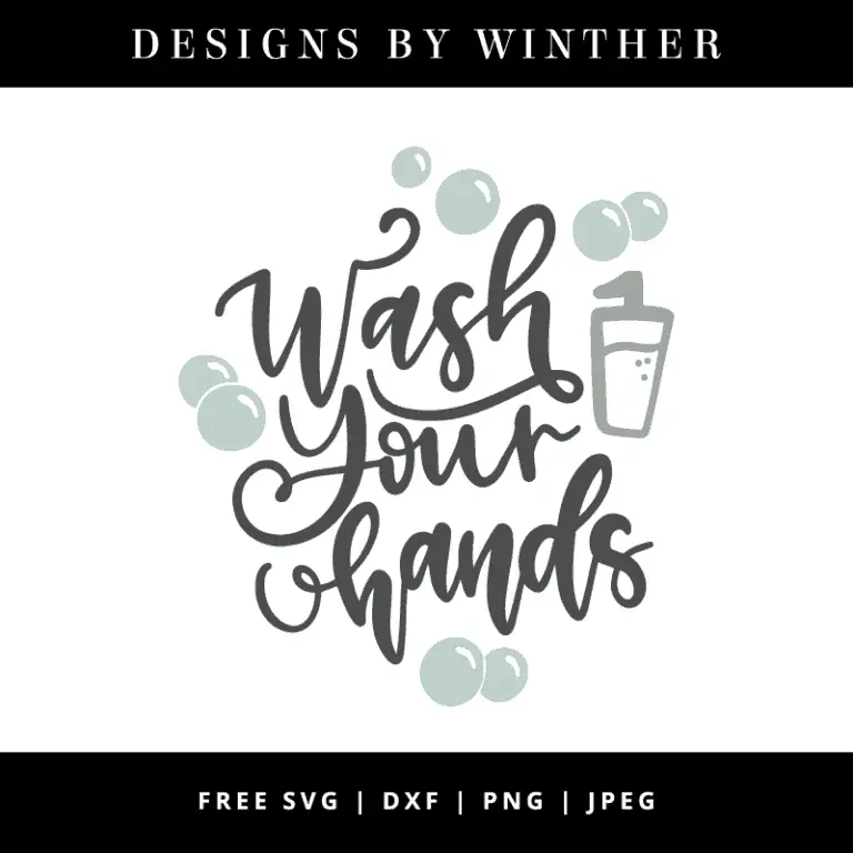 Free Wash Your Hands SVG DXF PNG & JPEG