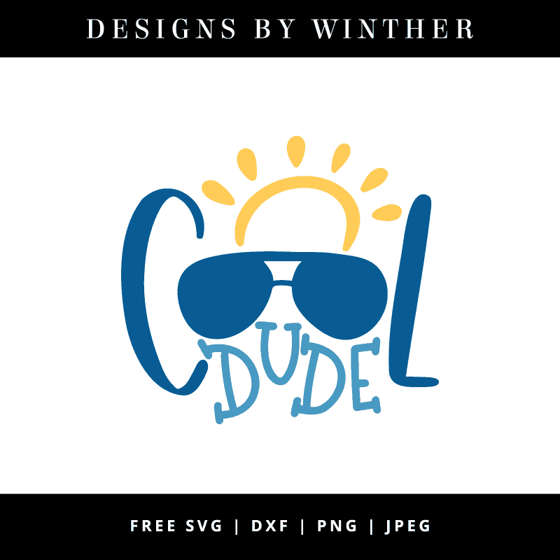 Download Free Cool Dude svg dxf png & jpeg - Designs By Winther