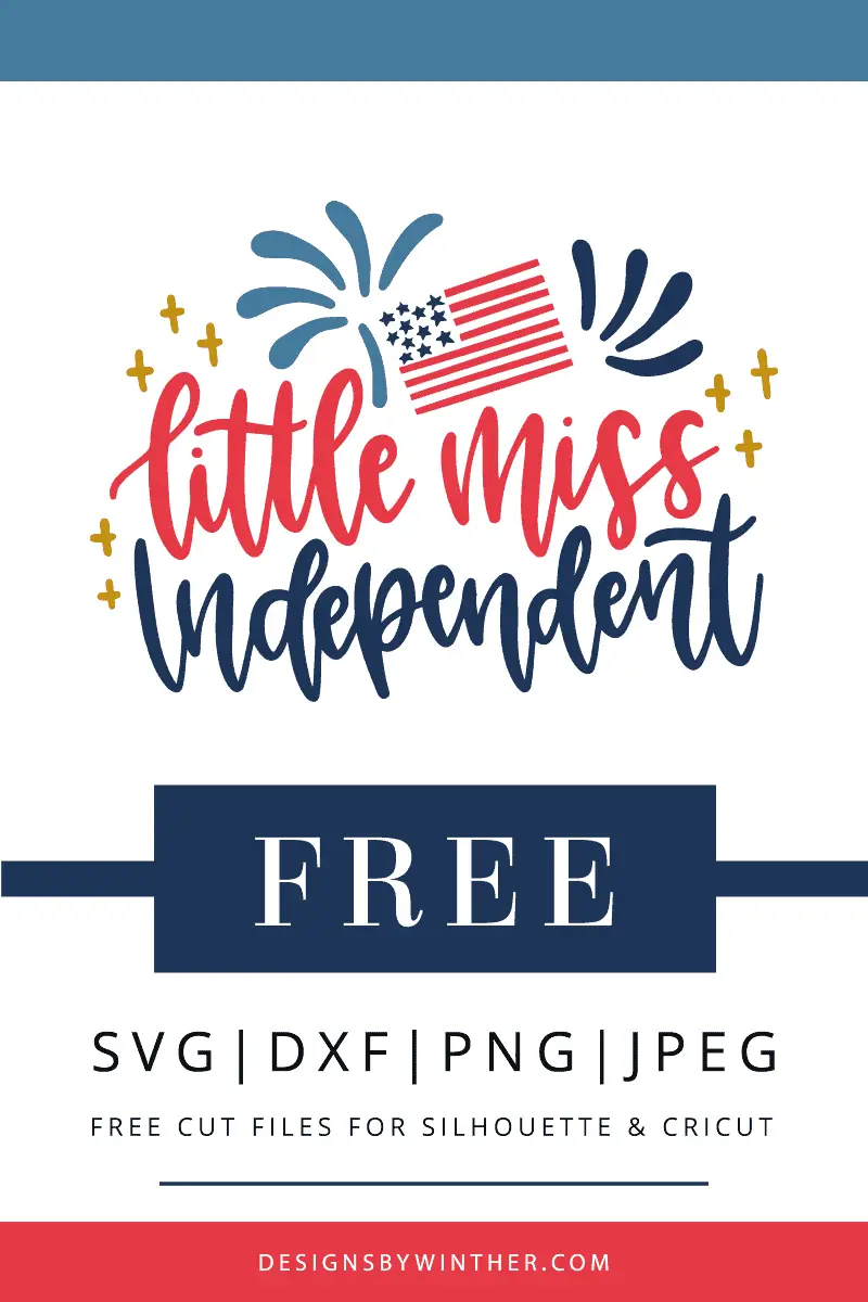 Download Free Little Miss Independent SVG - Designs By Winther