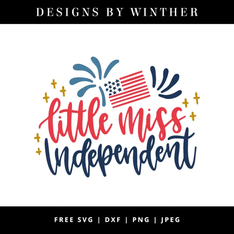 Free Little Miss Independent SVG DXF PNG & JPEG