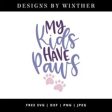 Free Free 340 My Grandkids Have Paws Svg SVG PNG EPS DXF File