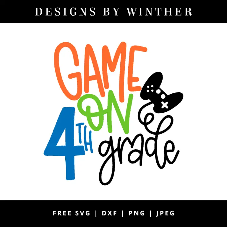 Free Game on 4th Grade SVG DXF PNG & JPEG