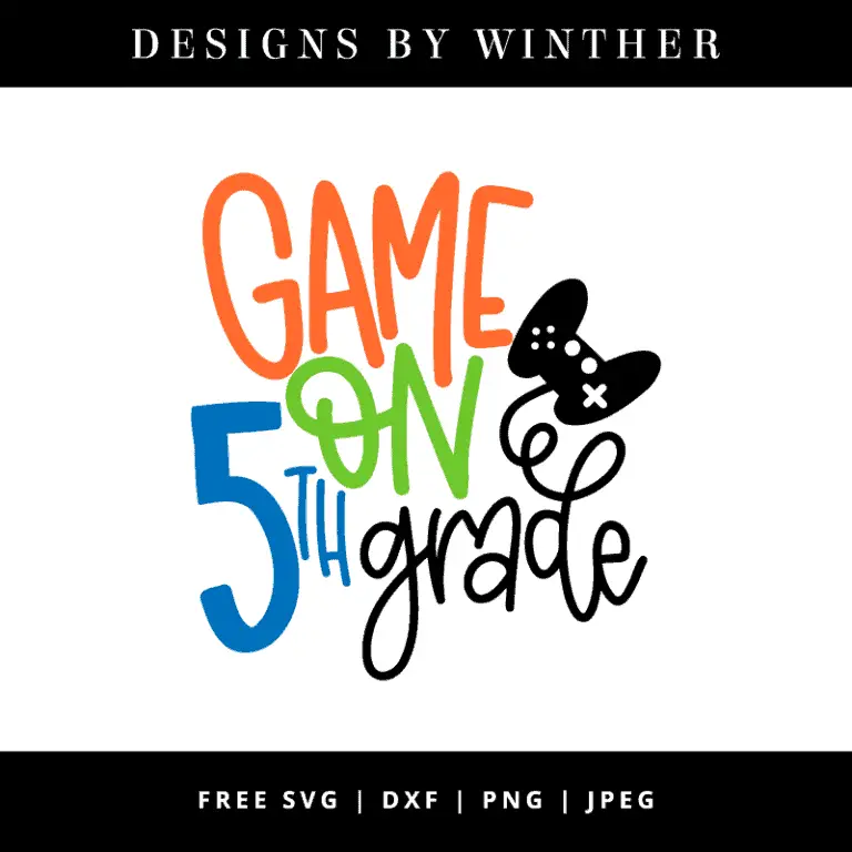 Free Game on 5th Grade SVG DXF PNG & JPEG