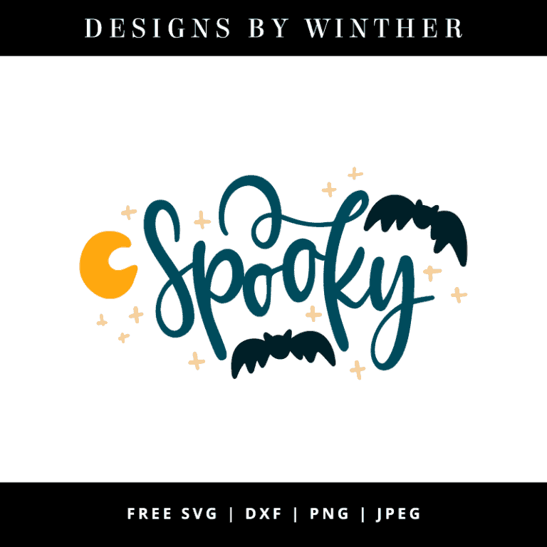Free Spooky SVG DXF PNG & JPEG