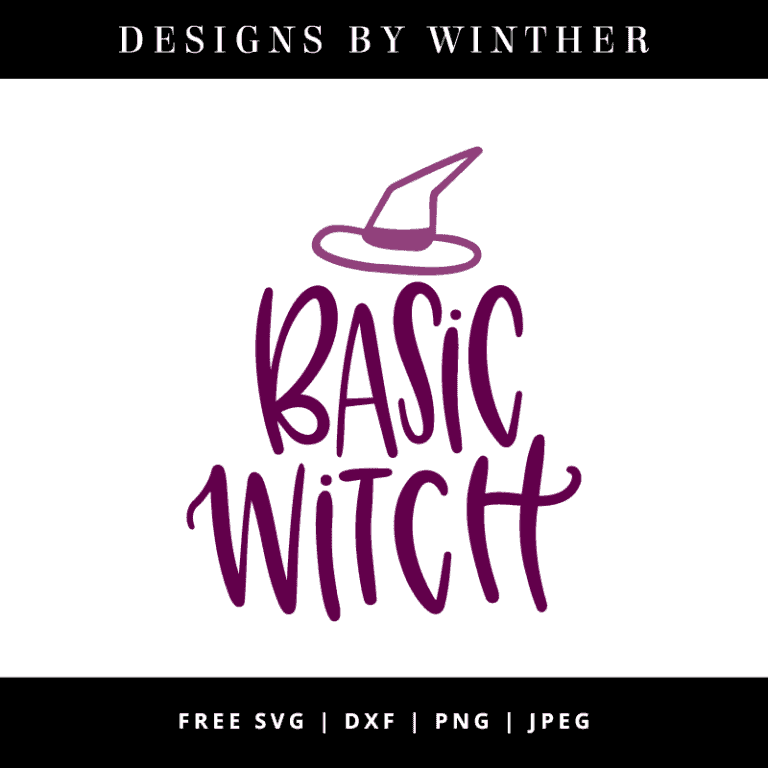 Free Basic Witch SVG DXF PNG & JPEG