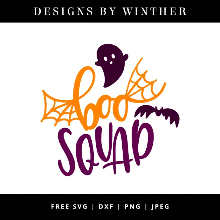 Free Boo Squad SVG DXF PNG & JPEG – Designs By Winther