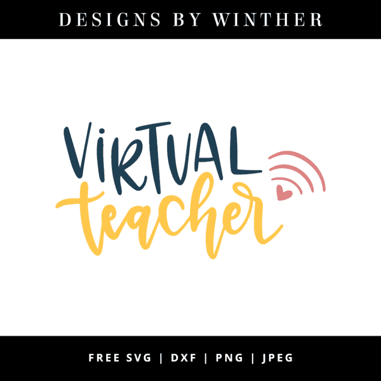 Free Virtual Teacher SVG DXF PNG & JPEG