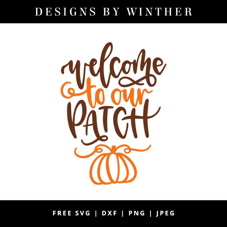Free Welcome to our Patch SVG DXF PNG & JPEG