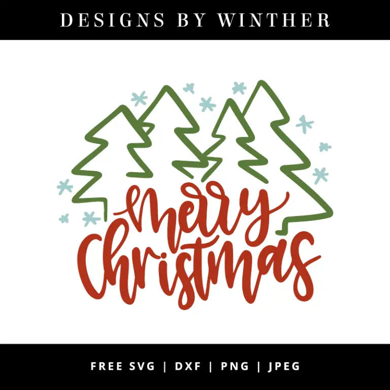 Free Merry Christmas svg dxf png & jpeg